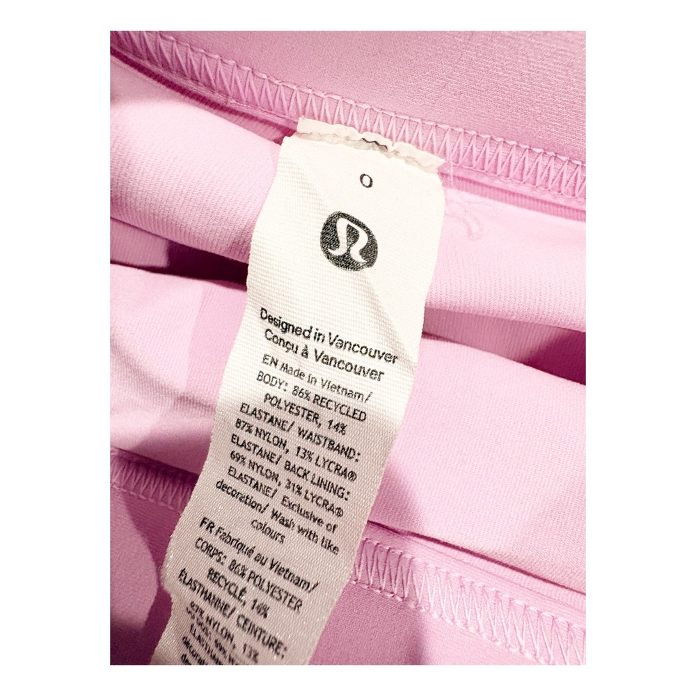 Lululemon Varsity Pleated Skirt Pink Athletic Tennis Golf Skort Size 0 - Picture 4 of 5